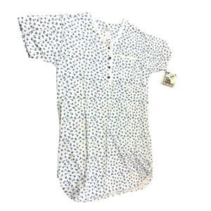 Vintage Small Nightgown 90s Floral Cottagecore‎ Grannycore Cotton Sleepwear NWT